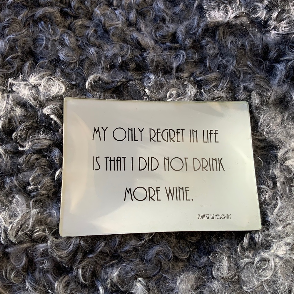 Glass message dish